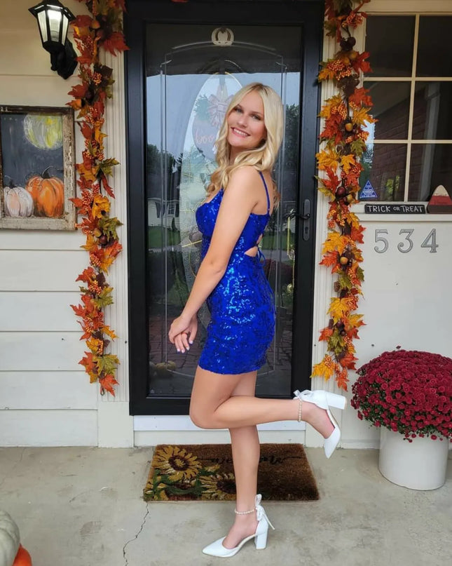 Leila Sequin Bodycon Mini Dress