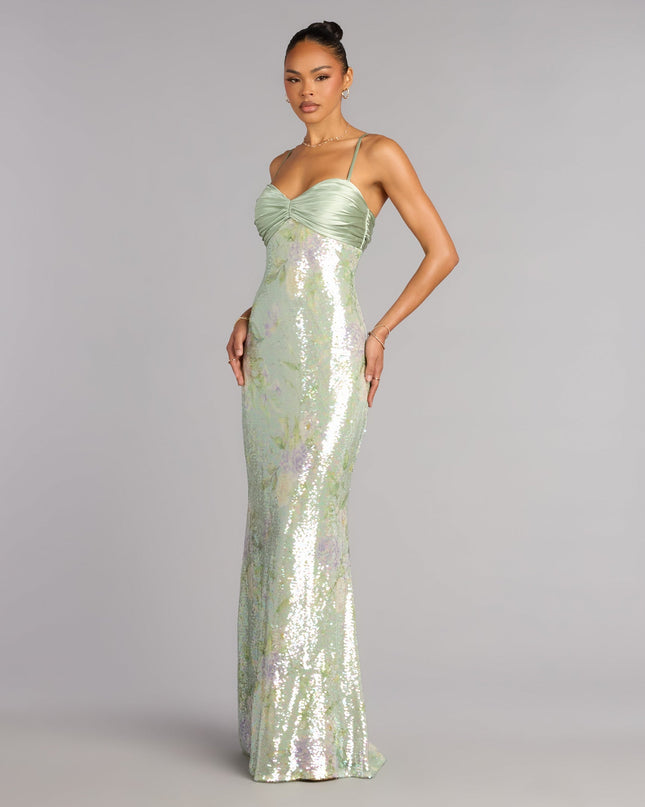Murielle Sequin Mermaid Formal Dress