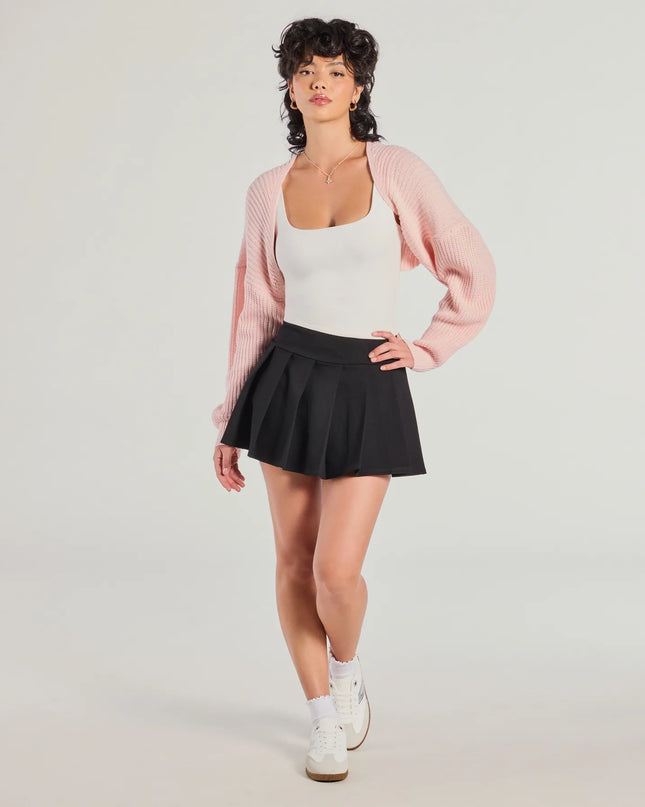 Sweet And Cozy Oversized Knit Sweater Bolero