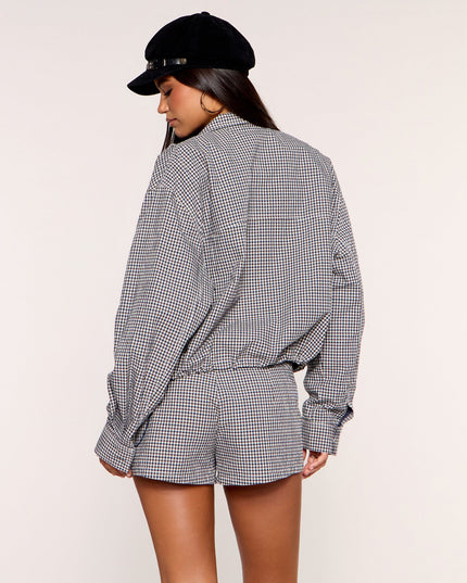 Checked In Gingham Jacket