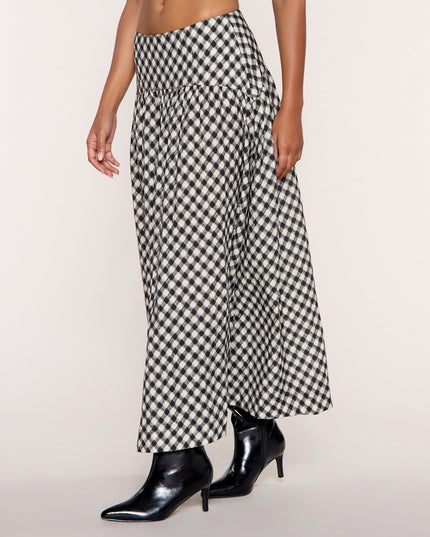 Pattern Play Gingham Plaid A-Line Maxi Skirt