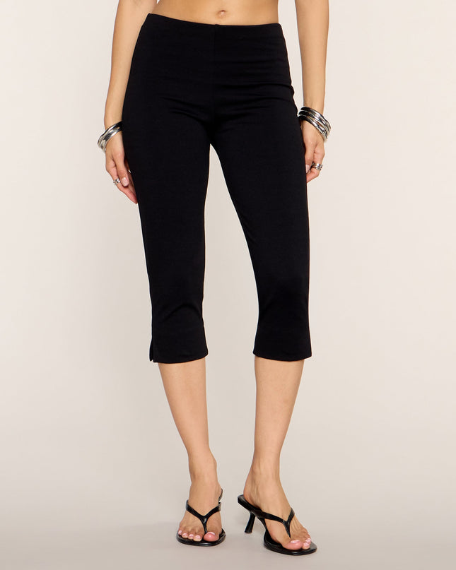Cut It Short Mid Rise Ponte Capri Pants