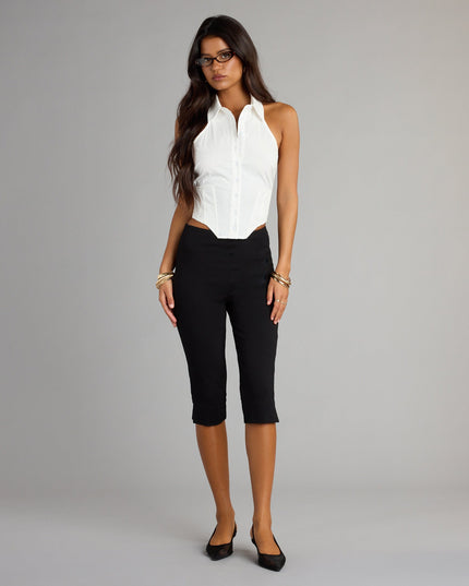 Forever On Trend High Rise Ponte Capri Pants