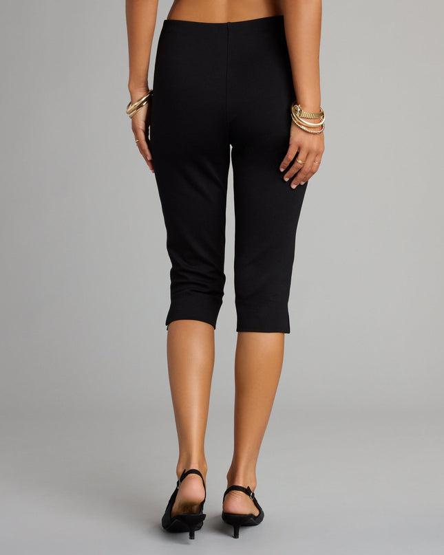 Forever On Trend High Rise Ponte Capri Pants