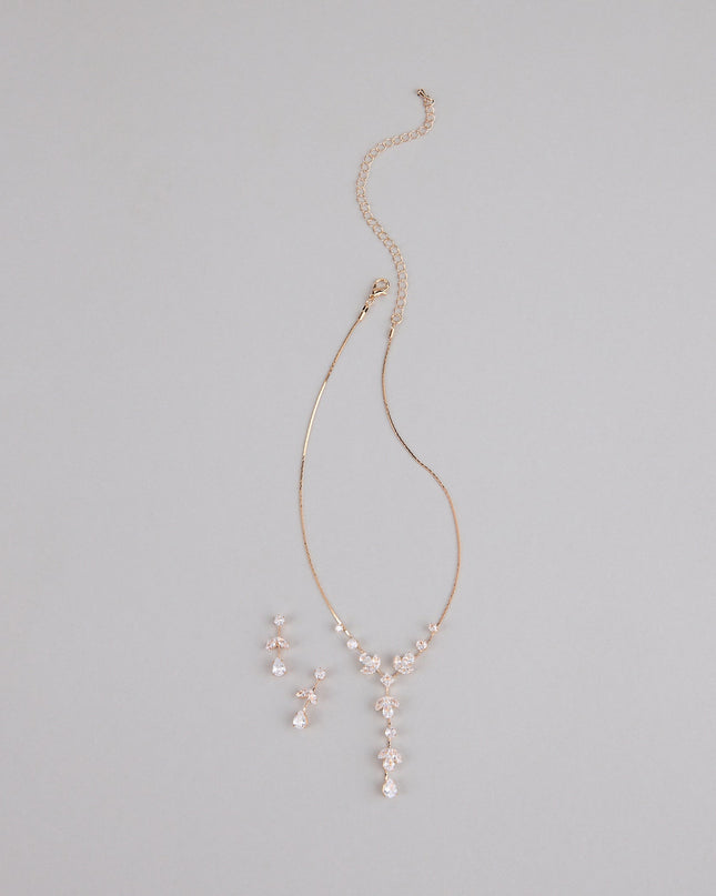 Garden Gala Cubic Zirconia Jewelry Set