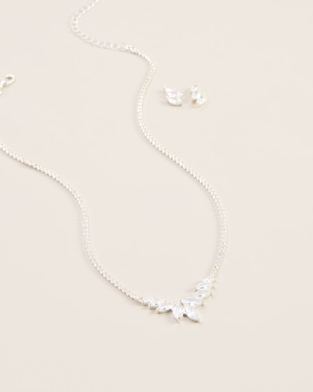 Nature Of Glam Cubic Zirconia Jewelry Set