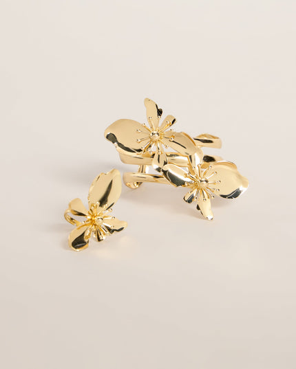 Bloom Together Floral Ring And Bracelet Set