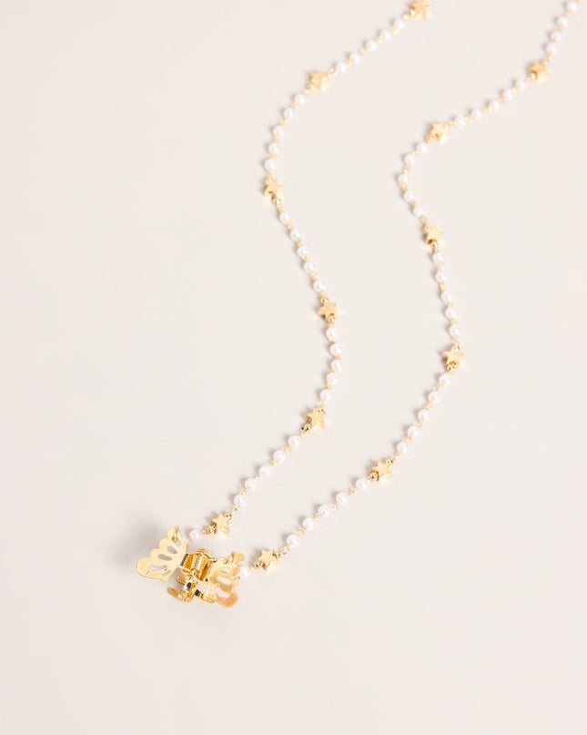 Wish Upon It Pearl Star Hair Clip