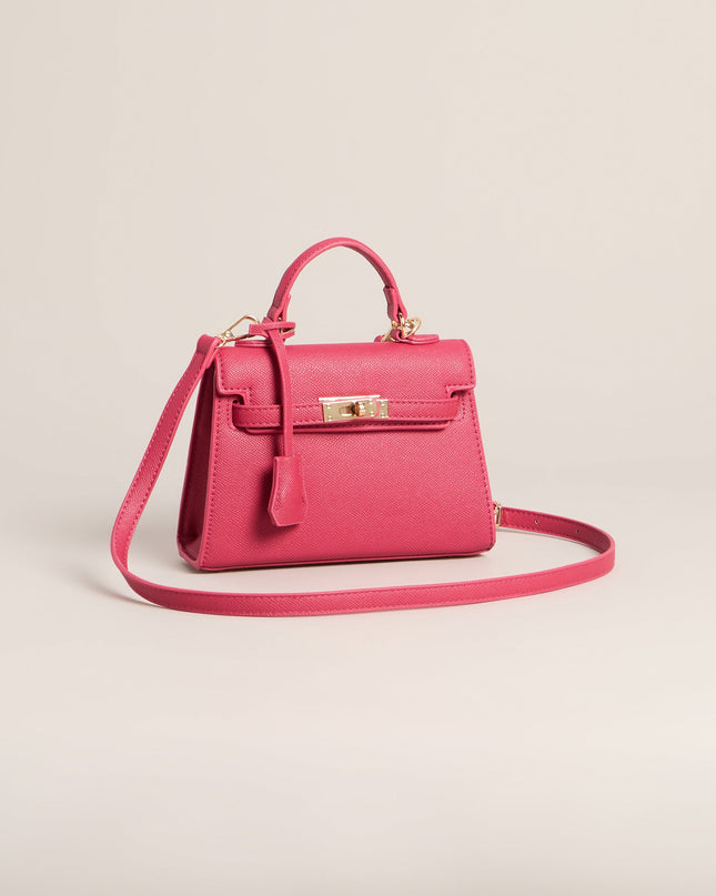 Iconic Behavior Twist Lock Mini Satchel Bag