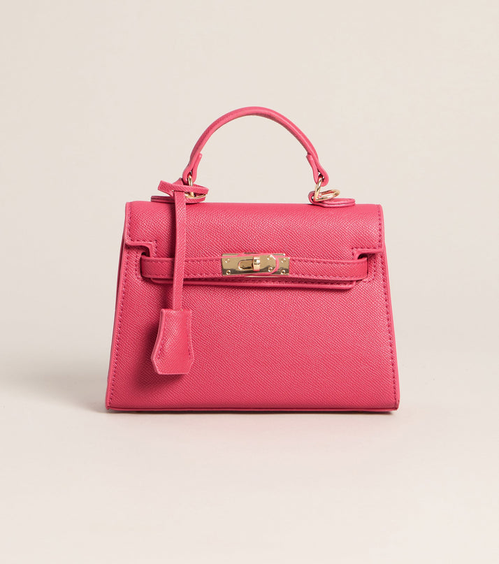 Iconic Behavior Twist Lock Mini Satchel Bag