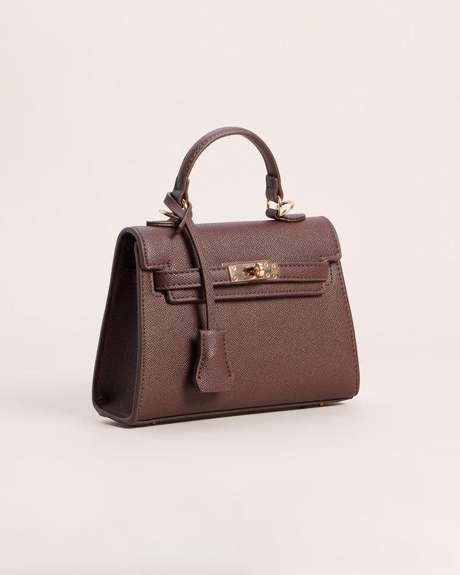 Little Luxe Twist Lock Mini Satchel Bag
