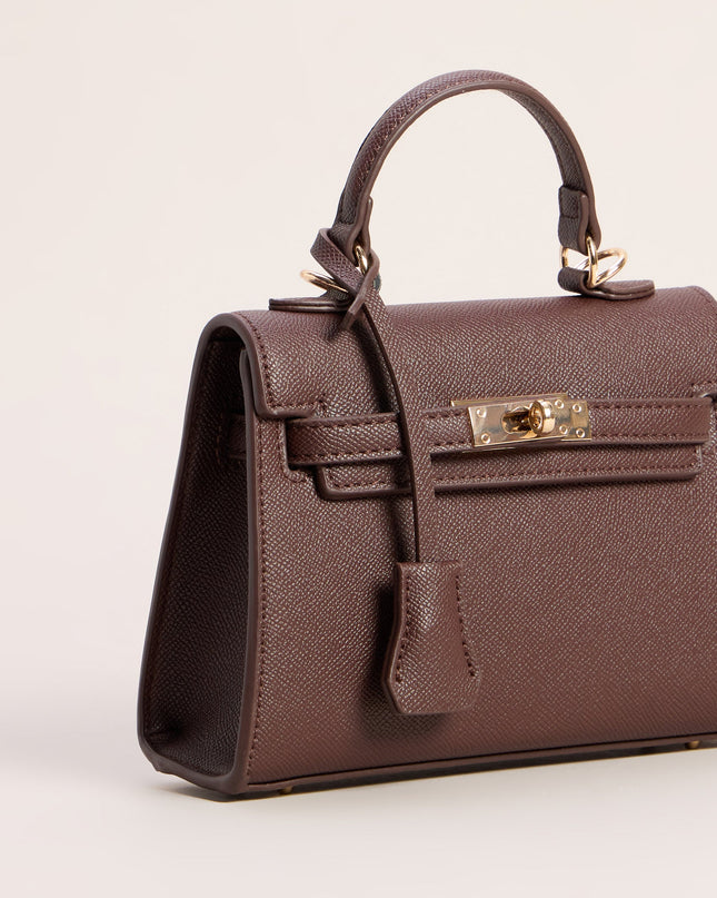 Little Luxe Twist Lock Mini Satchel Bag