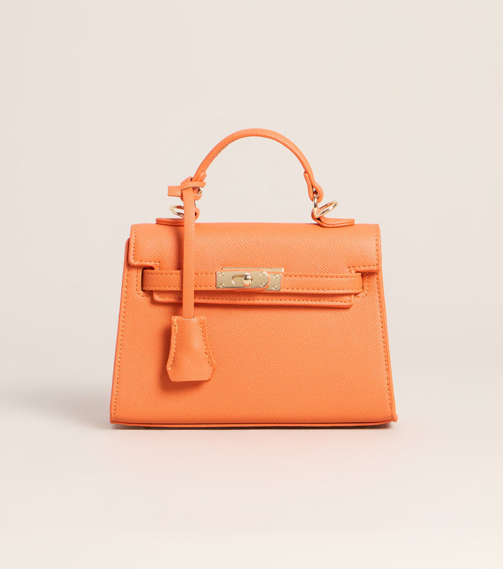 Little Luxe Twist Lock Mini Satchel Bag