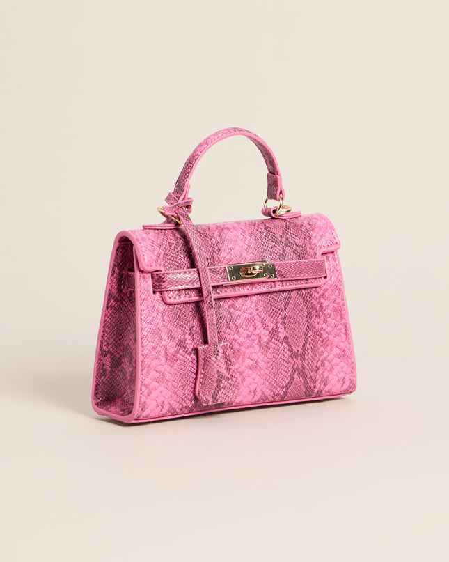 Little Luxe Twist Lock Mini Satchel Bag