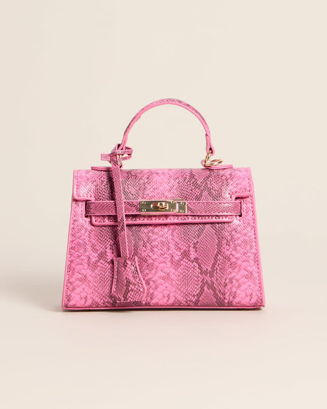 Little Luxe Twist Lock Mini Satchel Bag