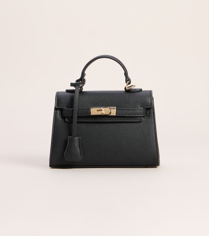 Little Luxe Twist Lock Mini Satchel Bag