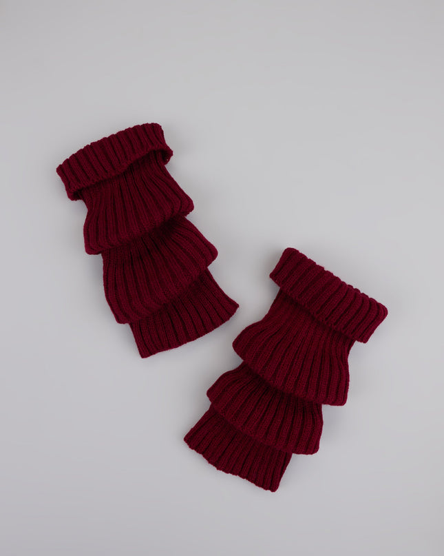 Stylish Layer Rib Knit Leg Warmers