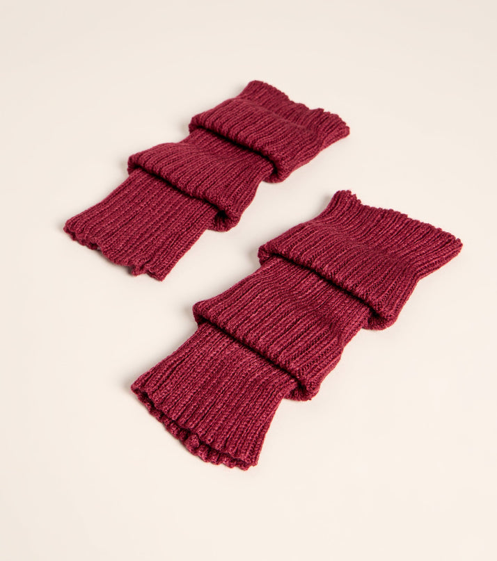 Stylish Layer Rib Knit Leg Warmers