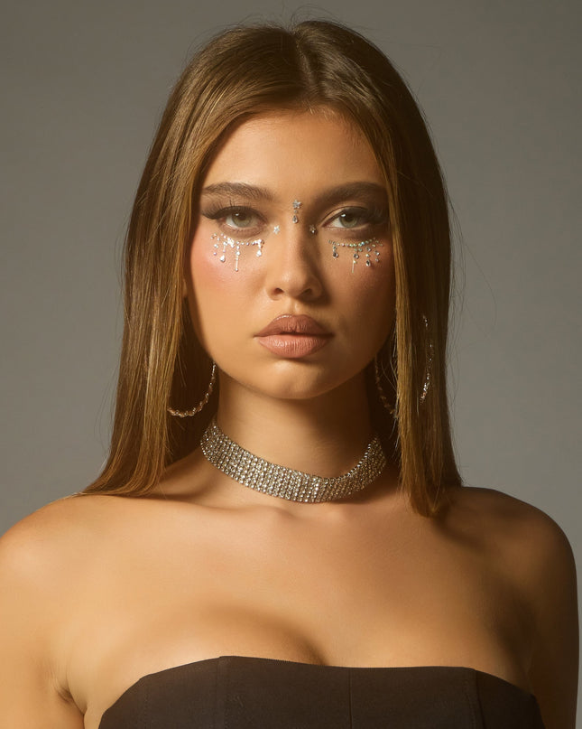 Glammed Up Face Gemstones Set
