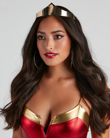 Lady Justice Metal Crown