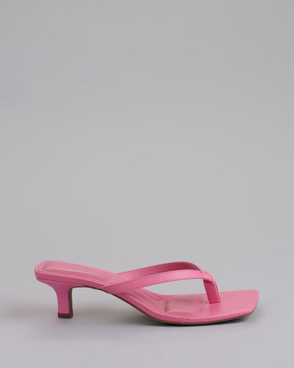 Feeling Chic Thong Square Toe Heels
