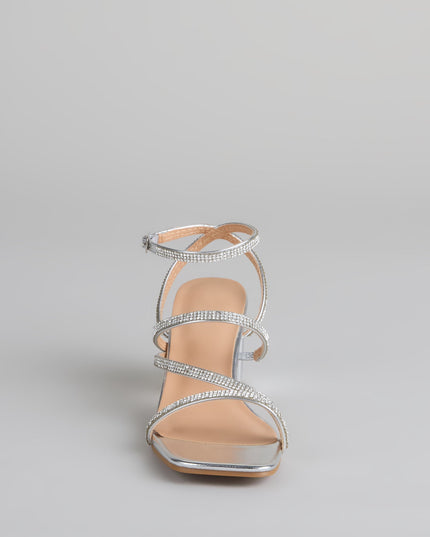 Made You Sparkle Rhinestone Block Heels
