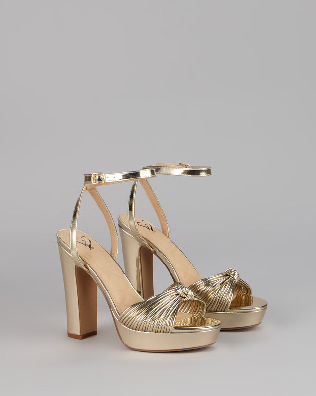 Extra Shine Platform Block Heels