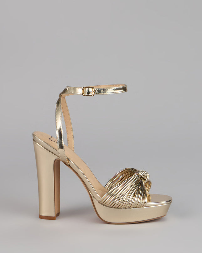 Extra Shine Platform Block Heels