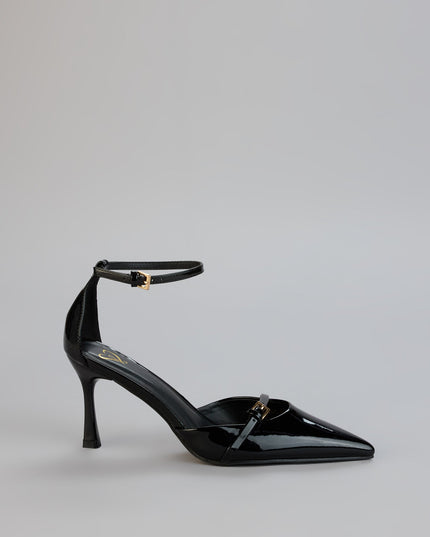 Point Taken Closed Toe Buckle Pumps