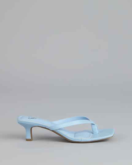 Feeling Chic Thong Square Toe Heels