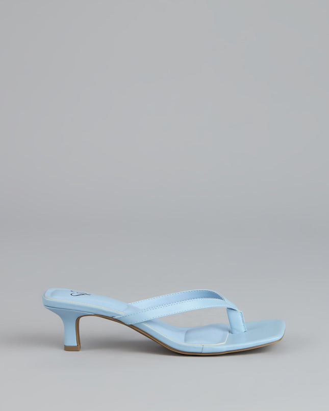 Feeling Chic Thong Square Toe Heels