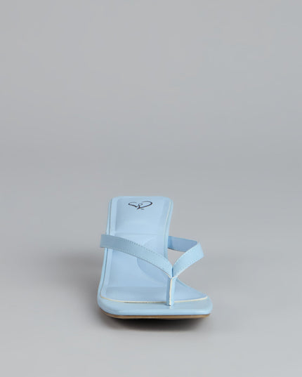 Feeling Chic Thong Square Toe Heels