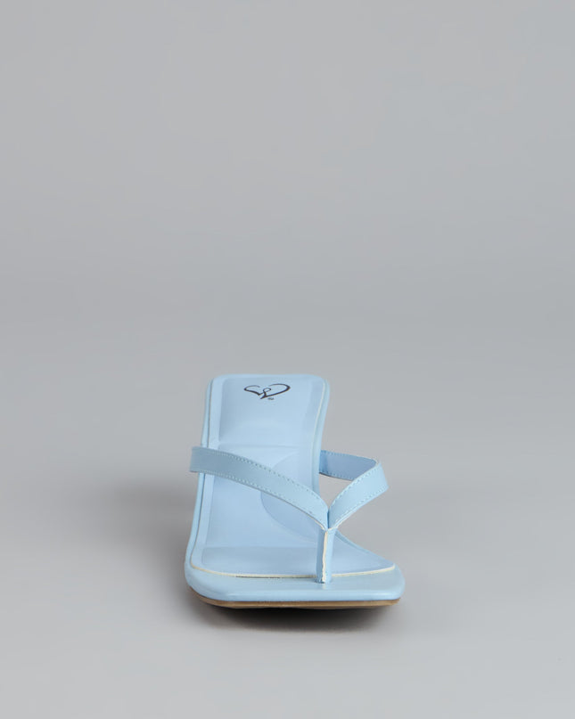 Feeling Chic Thong Square Toe Heels