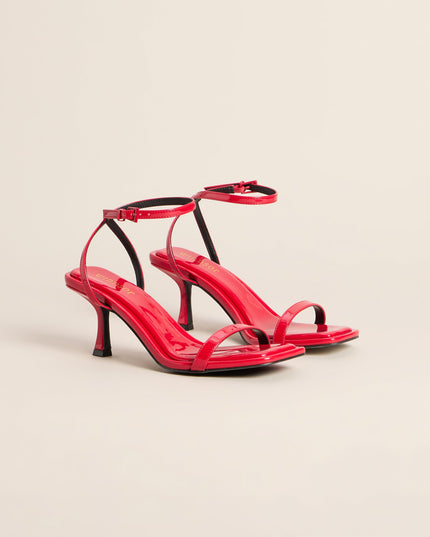 Silver Lining Strappy Kitten Heels