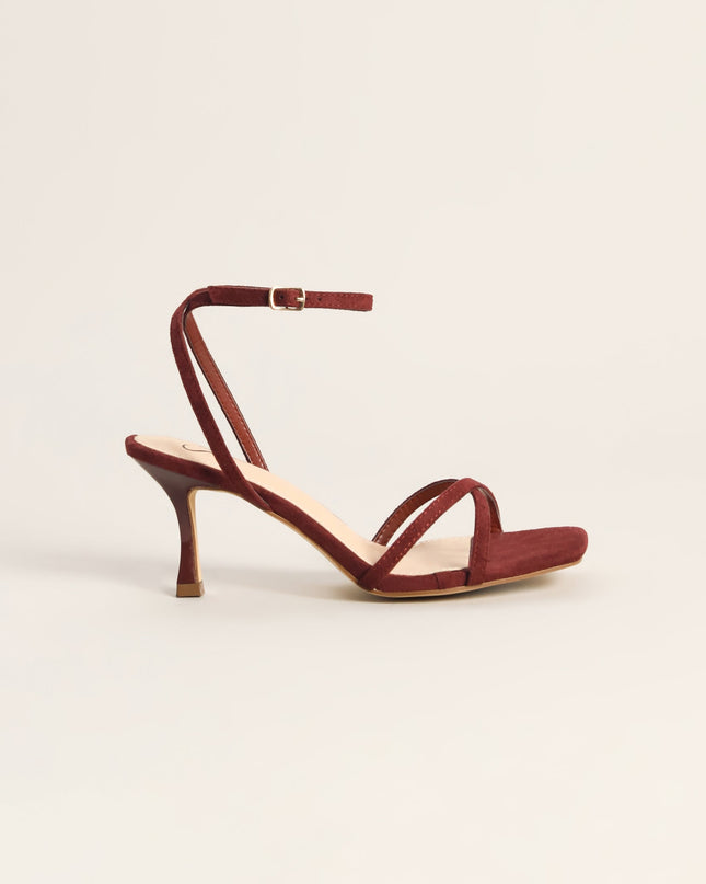 Plans Came Up Square Toe Kitten Heels