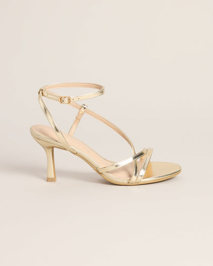 Pretty Little Plans Strappy Kitten Heels