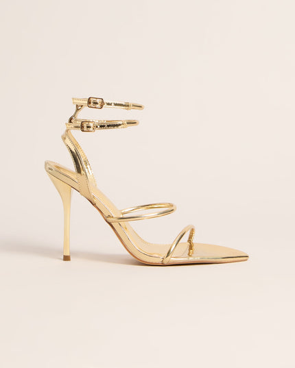 Double Take Multi-Strap Stiletto Heels