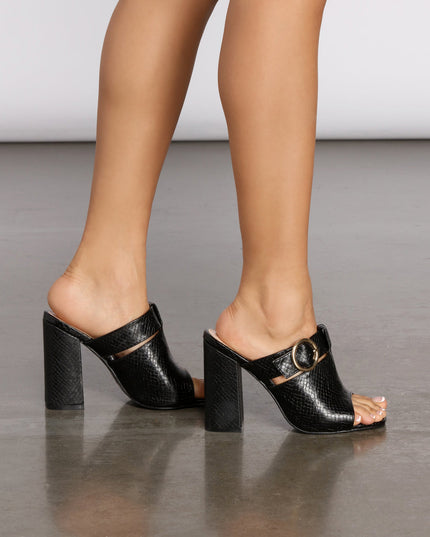 Going Places Peep Toe O-Ring Mules