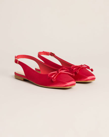 First Position Satin Bow Ballet Flats